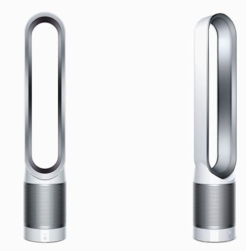 Dyson - TP02 Pure Cool Link Tower 400 Sq. Ft. Air Purifier - Iron, White (Renewed)