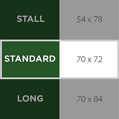 Zenna Home Recycled Cotton 100% Waterproof Fabric Shower Curtain Liner with Anti-Draft Clips, White, 70 x 72 inch