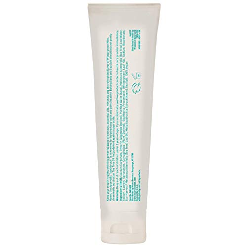 Desert Essence Tea Tree Oil & Neem Toothpaste - 6.25 Ounce - Refreshing Rich Taste - Baking Soda & Essential Oil of Wintergreen - Antiseptic - Fluoride & Gluten Free- Packaging May Vary