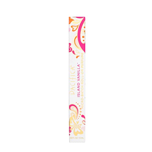 Pacifica Beauty Island Vanilla Rollerball Clean Fragrance Perfume, Made with Natural & Essential Oils, 0.33 Fl Oz | Vegan + Cruelty Free | Phthalate/ Paraben-Free | Travel Size