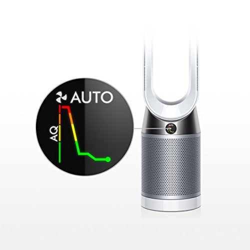 Dyson Pure Cool, TP04 - HEPA Air Purifier and Tower Fan, White/Silver (Renewed)
