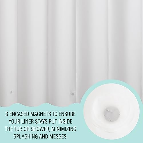 Juliette LaBlanc Chloride Free Biodegradable PEVA 72" x 72" Peva Shower Curtain Liner, Clear