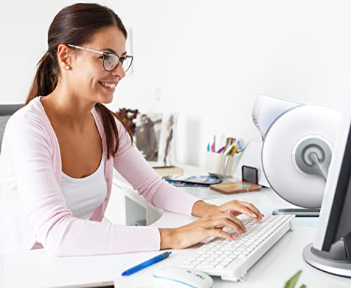 IQAir Atem Desk Air Purifier for Home, Office, Desktop, Small Room up to 150 sq ft, HyperHEPA Filter Technology for Bacteria, Viruses, Allergens, Pets, Asthma Triggers, Pollen, Dust, Swiss Design, Made in Germany, White