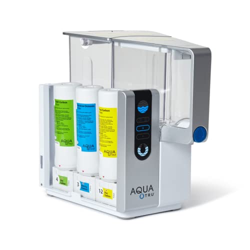 AquaTru - Countertop Water Filtration Purification System with Exclusive 4-Stage Ultra Reverse Osmosis Technology (No Plumbing or Installation Required) | BPA Free