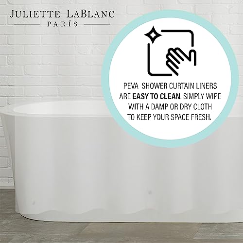 Juliette LaBlanc Chloride Free Biodegradable PEVA 72" x 72" Peva Shower Curtain Liner, Clear