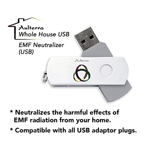 Aulterra EMF Home Protection Anti Radiation USB for Whole House Protection to Neutralize Harmful Incoherent EMF Frequencies Including 5G