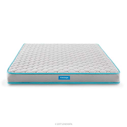 Linenspa 6 Inch Innerspring Full Mattress with Foam Layer - Firm Feel - CertiPUR-US Certified - Mattress in a Box, White
