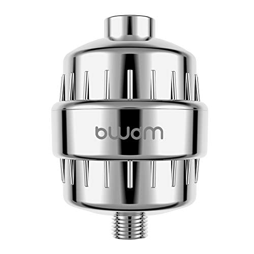 15 Stage Shower Filter - Shower Head Filter, Remove Chlorine Heavy Metals and Other Sediments, Vitamin C Water Softener Reduces Dry Itchy Skin, Dandruff BWDM (Chrome)