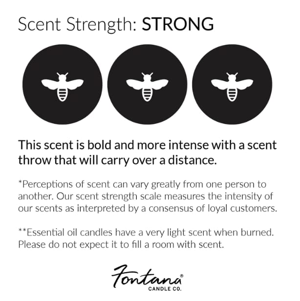 Fontana Candle Co - Peppermint Twist Candle 9 oz | Lightly Scented Candle | Made from Beeswax and Coconut Oil | Essential Oil | Wood Wick | Long Lasting | Clean Burn and Non Toxic