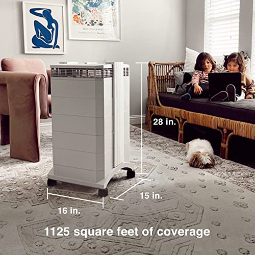 IQAir HealthPro Plus Air Purifier - Medical Grade HyperHEPA filter for home large room up to 1125 sq ft - for Viruses, Bacteria, Allergens, Asthma Triggers, Smoke, Mold, Pets, Dust, Odor, Swiss Made