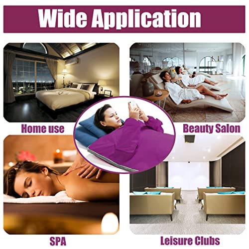 Surnuo Sauna Blanket for Detox - Far Infrared (FIR) Body Shaper Blanket Professional Therapy Sweat Sauna Body Heating with Sleeves Remote Controller for Health Benefits Purple