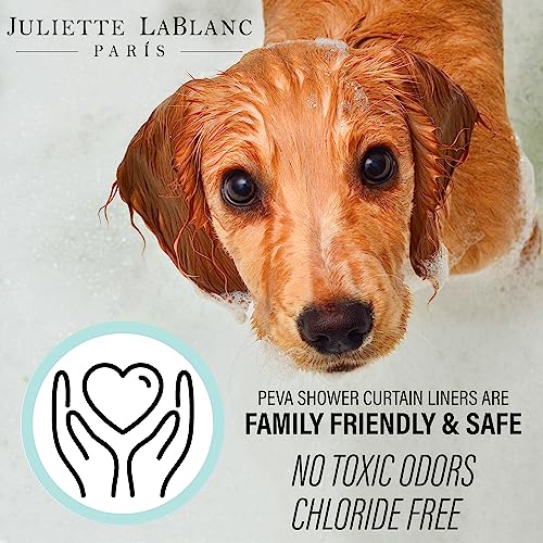 Juliette LaBlanc Chloride Free Biodegradable PEVA 72" x 72" Peva Shower Curtain Liner, Clear