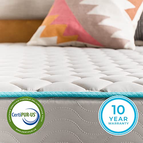 Linenspa 6 Inch Innerspring Full Mattress with Foam Layer - Firm Feel - CertiPUR-US Certified - Mattress in a Box, White