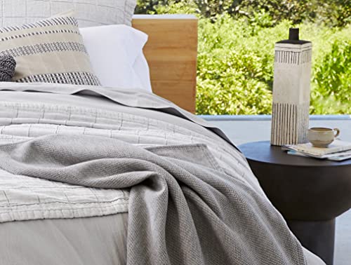 Coyuchi - Sequoia Washable Organic Blanket - Throw - Gray