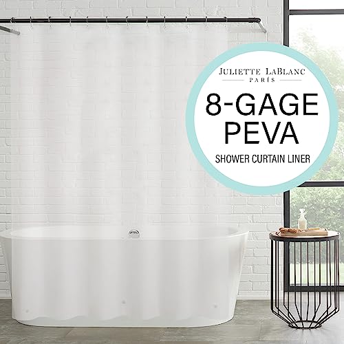 Juliette LaBlanc Chloride Free Biodegradable PEVA 72" x 72" Peva Shower Curtain Liner, Clear