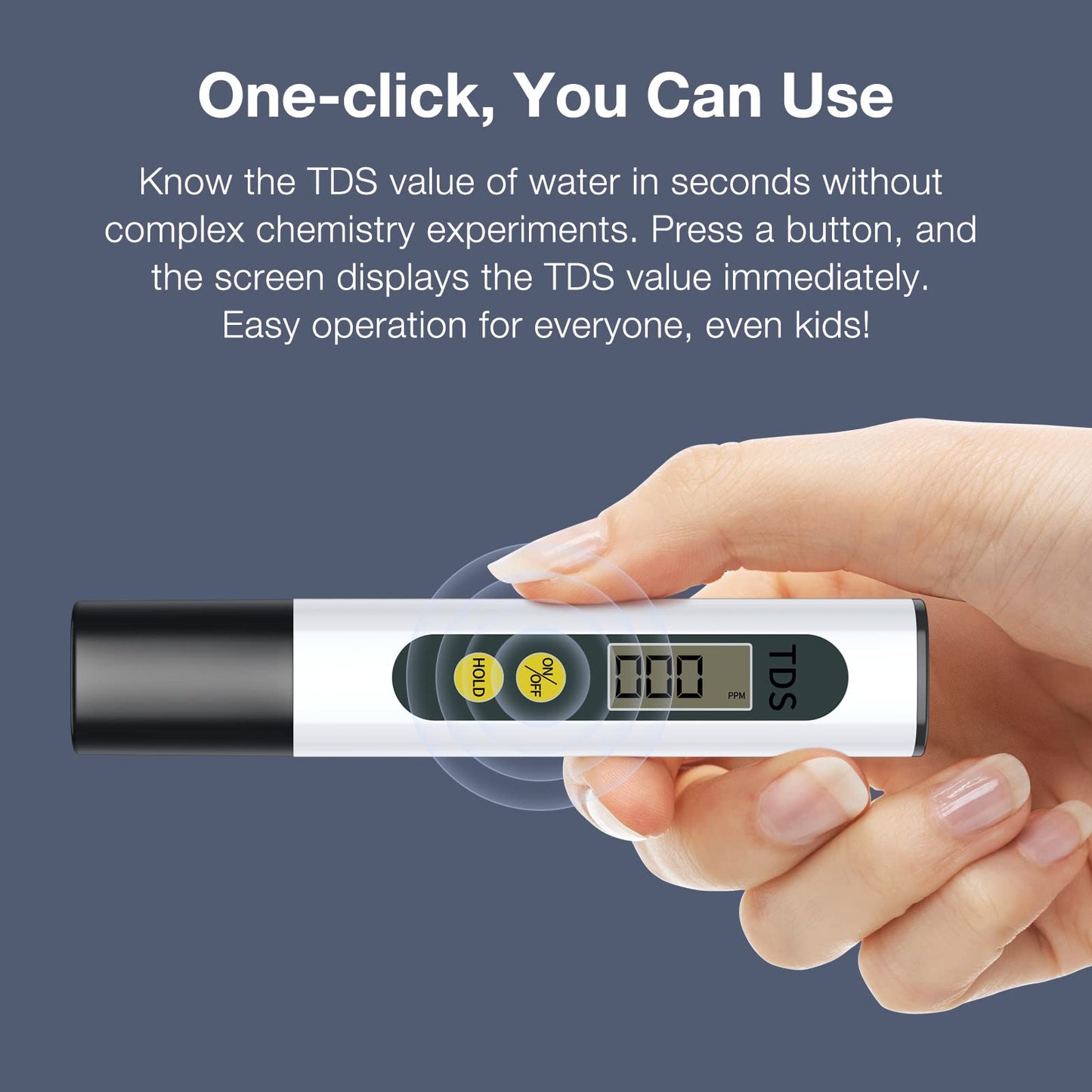 Tds Meter Digital Water Tester - Affordable & Reliable Water Testing Kits for Drinking Water - 0-9990ppm - 1s Get Accurate Reasult for Home, Well, Tap Water Quality Test and More!