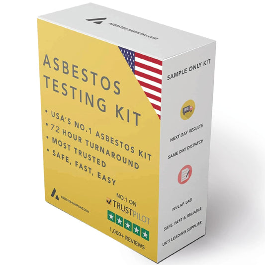 Asbestos Test Kit - Sample Only Testing - 72hr (3 Business Days) NVLAP lab Result with lab Testing fee Included. (3 Samples)