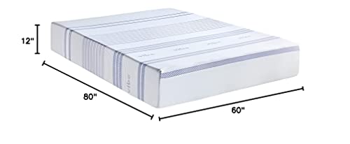 Vibe Gel Memory Foam 12-Inch Mattress | CertiPUR-US Certified | Bed-in-a-Box, Queen