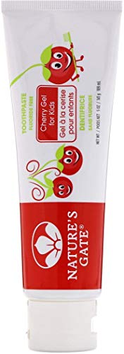 Nature's Gate, Fluoride Free Toothpaste, Cherry Gel for Kids, 5 oz (141 g)(pack of 3)