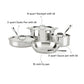 All-Clad D3 3-Ply Stainless Steel Cookware Set 7 Piece Induction Oven Broil Safe 600F Pots and Pans
