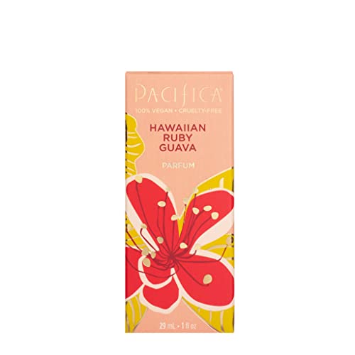 Pacifica Beauty, Hawaiian Ruby Guava Spray Clean Fragrance Perfume, Made with Natural & Essential Oils, Juicy Guava Citrus Scent, Vegan + Cruelty, Phthalate, Paraben-Free