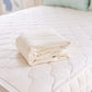 Naturepedic Organic Waterproof Mattress Protector Pad, Fitted Stretch Knit Mattress Cover for 9"-16" Depth, King