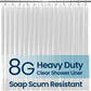 LiBa Bathroom Shower Curtain Liner - Waterproof Plastic Shower Curtain Premium PEVA Non-Toxic Shower Liner with Rust Proof Grommets Clear 8G Heavy Duty Bathroom Accessories 72x72