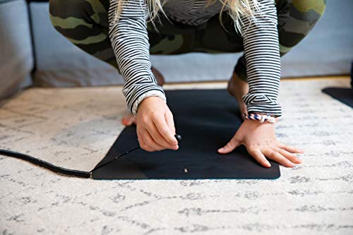 Earthing Grounding Mat, Mat Improves Sleep, Reduces Inflammation, Pain, and Anxiety, Clint Ober's Products,Vinyl fused with carbon fibers,Black