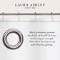 Laura Ashley Chloride Free Biodegradable 72" x 72" Peva Shower Curtain Liner, Frosty