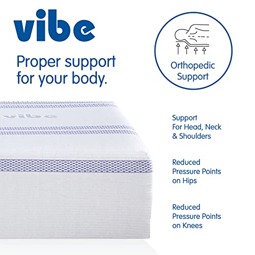 Vibe Gel Memory Foam 12-Inch Mattress | CertiPUR-US Certified | Bed-in-a-Box, Queen