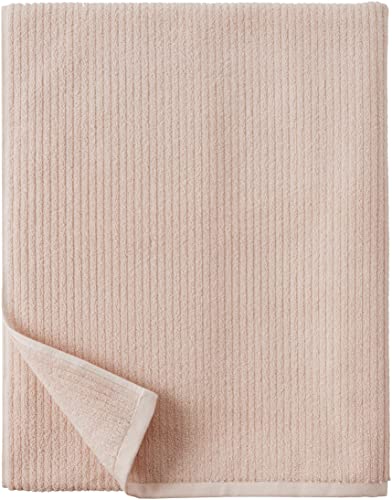 Amazon Aware 100% Organic Cotton Ribbed Bath Towels - 6-Piece Set, Blush