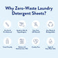 Miracle Made Liquidless Laundry Detergent Sheets - 32 Sheets Up To 64 Loads, Unscented - As Seen On TV Plastic Free & Biodegradable Eco-Strips for Sensitive Skin - Dye, Bleach, Paraben, and Cruelty-Free Earth Friendly Sheets
