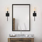 KAWOTI Modern Indoor Wall Sconce Lighting Set of 2 Bronze Decor Interior Bedroom Wall Sconces with Clear Glass Shade