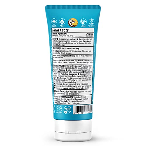 Badger Mineral Sunscreen Cream SPF 30, All Natural Sunscreen with Zinc Oxide, 98% Organic Ingredients, Reef Safe, Broad Spectrum, Water Resistant, Unscented, 2.9 fl oz (2 Pack)