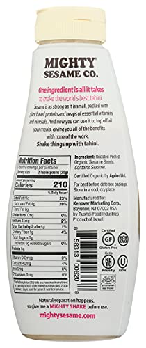 Mighty Sesame Paste Seasame Organic Thahini, 10.9 oz