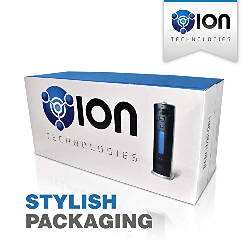 OION Technologies B-1000 Permanent Filter Ionic Air Purifier Pro Ionizer with UV-C Sanitizer, New (Black)