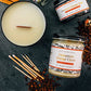 Fontana Candle Company - Cinnamon Orange Clove | Lightly Scented Candle 9 oz | Made from Beeswax and Coconut Oil | Essential Oil | Wood Wick | Long Lasting | Clean Burn and Non Toxic