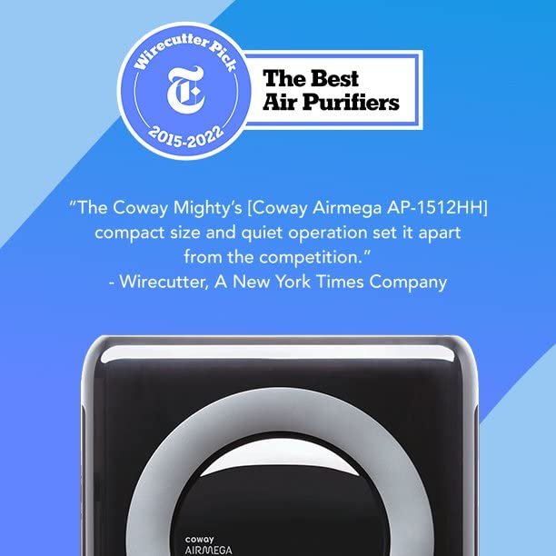 Coway Airmega AP-1512HH True HEPA Air Purifier with Air Quality Monitoring, Auto Mode, Timer, Filter Indicator, Eco Mode