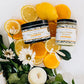 Fontana Candle Company - Lemon Orange Blossom | Lightly Scented Candle 9 oz | Made from Beeswax and Coconut Oil | Essential Oil | Wood Wick | Long Lasting | Non Toxic Clean Burn