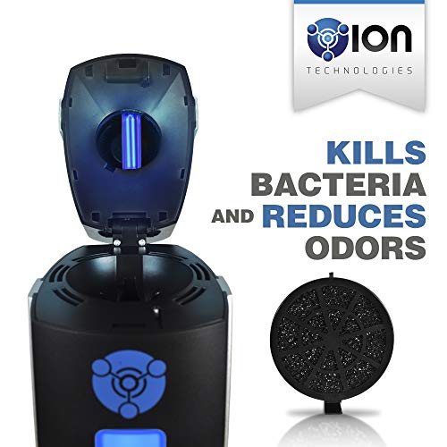 OION Technologies B-1000 Permanent Filter Ionic Air Purifier Pro Ionizer with UV-C Sanitizer, New (Black)