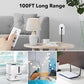 BN-LINK Wireless Remote Control Electrical Outlet Switch for Lights, Fans, Christmas Lights, Small Appliance, Long Range White 10A/1200W, 1 Remote + 1 Outlet