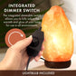 The Body Source Himalayan Salt Lamp 10-12” (11-15 lb) with Dimmer Switch - All Natural and Handcrafted with Wooden Base and an Extra Bulb