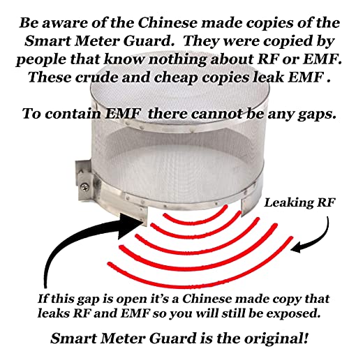 Smart Meter Guard Cover EMF Shield Blocks EMF and 5G - (Only one Made in The USA, Guaranteed to Block The Most EMF. Invented by us, Beware All Others You See are Chinese Made Counterfeit Copies.
