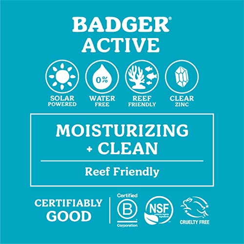 Badger Mineral Sunscreen Cream SPF 30, All Natural Sunscreen with Zinc Oxide, 98% Organic Ingredients, Reef Safe, Broad Spectrum, Water Resistant, Unscented, 2.9 fl oz (2 Pack)