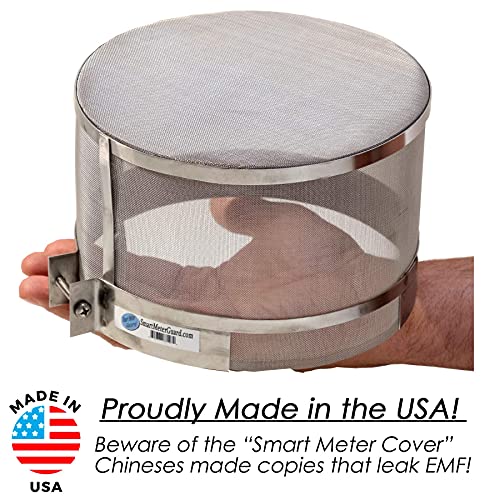 Smart Meter Guard Cover EMF Shield Blocks EMF and 5G - (Only one Made in The USA, Guaranteed to Block The Most EMF. Invented by us, Beware All Others You See are Chinese Made Counterfeit Copies.
