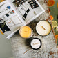 Fontana Candle Company - Cinnamon Orange Clove | Lightly Scented Candle 9 oz | Made from Beeswax and Coconut Oil | Essential Oil | Wood Wick | Long Lasting | Clean Burn and Non Toxic
